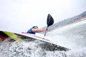 Kayaking at Summerleaze Beach, Bude