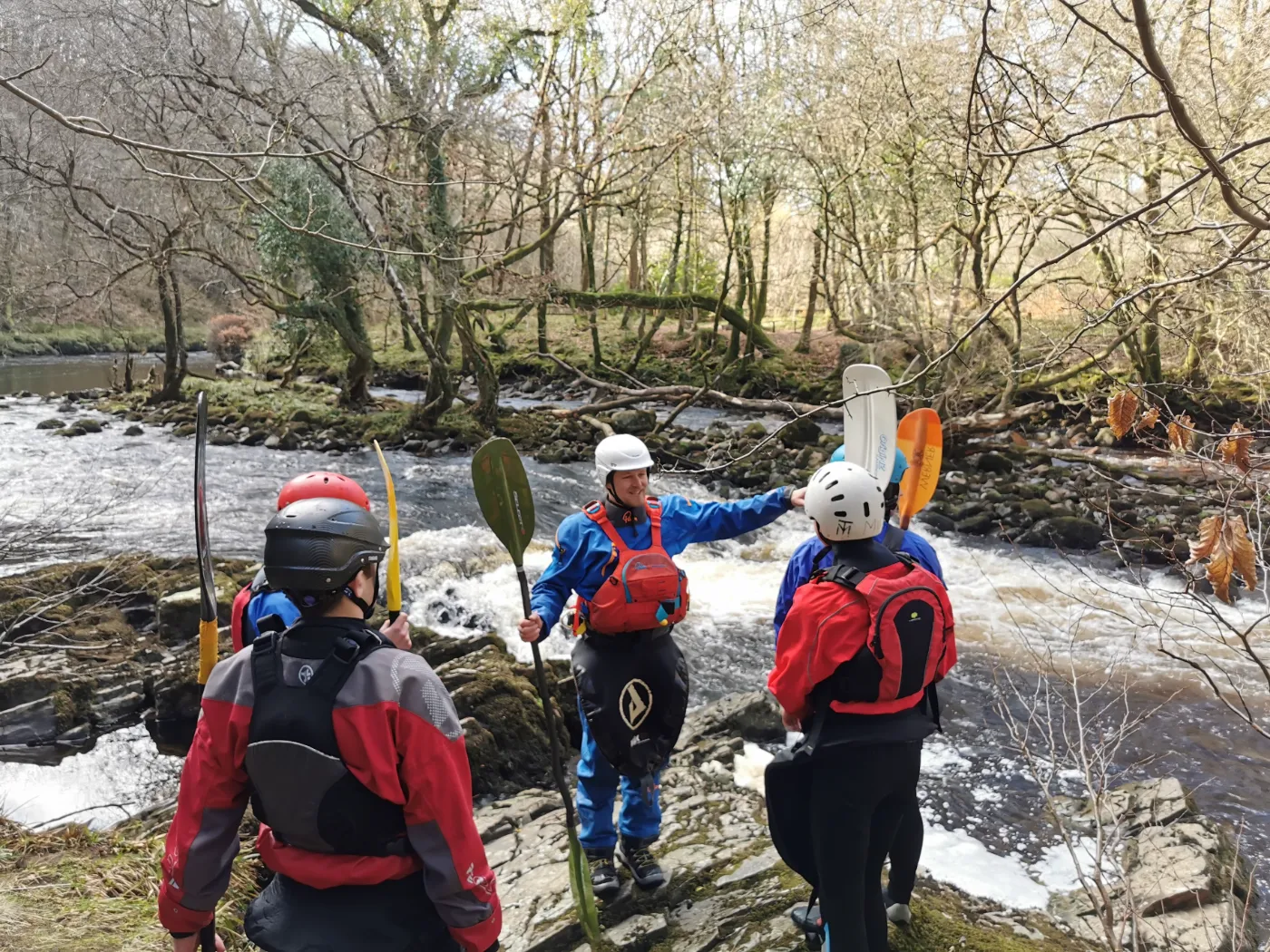 White water kayaking with Bude Canoe Club